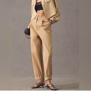 Anthropologie Exquise Rolled-Hem Chinos Trousers XL